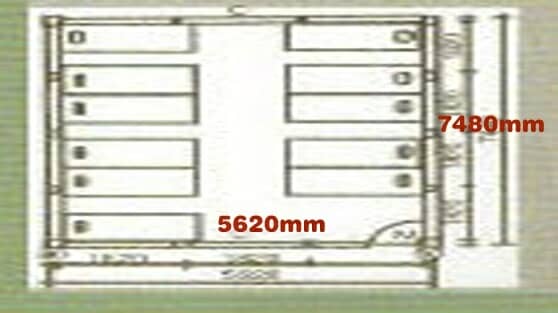 3K×3K（即：縱深5620mm×5620mm）圖